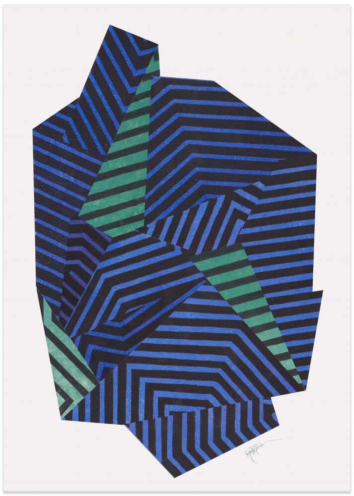 Bold Geometric Stripes - Art Print by Paulina Vårregn