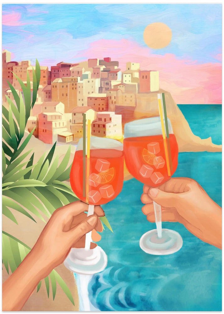 Aperol Sunset - Art Print by City Art