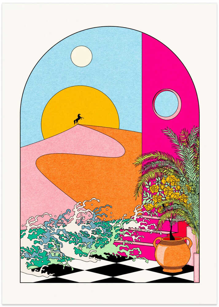 Brighter Days Ahead - Art Print by OMG Kitty