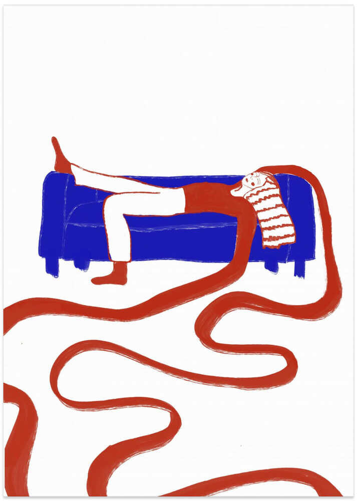 resting day - Art Print by Mela Patterns