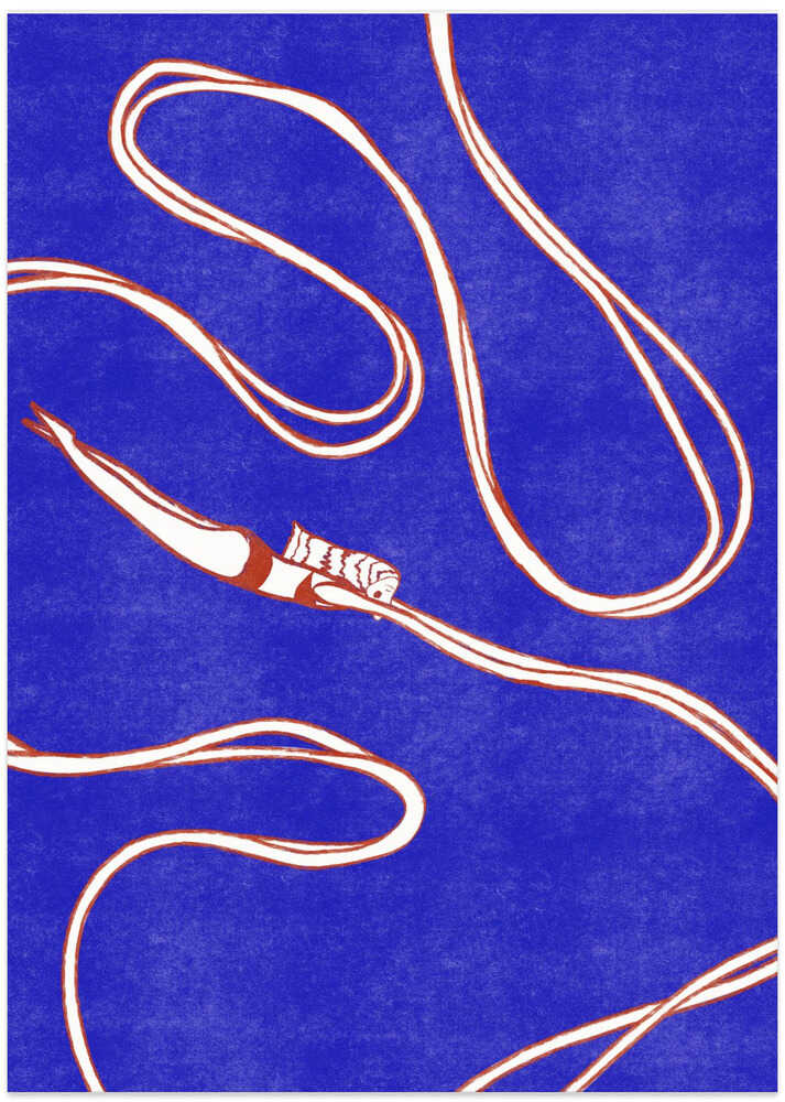 mela long arms - Art Print by Mela Patterns