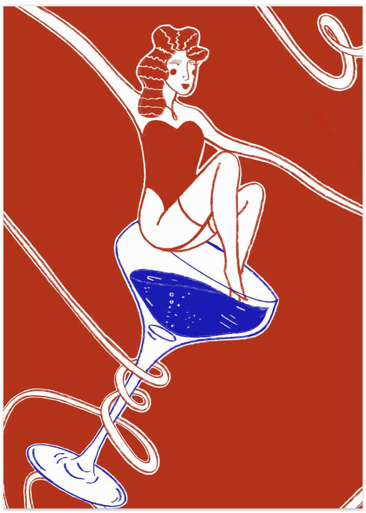 show girl - Art Print by Mela Patterns