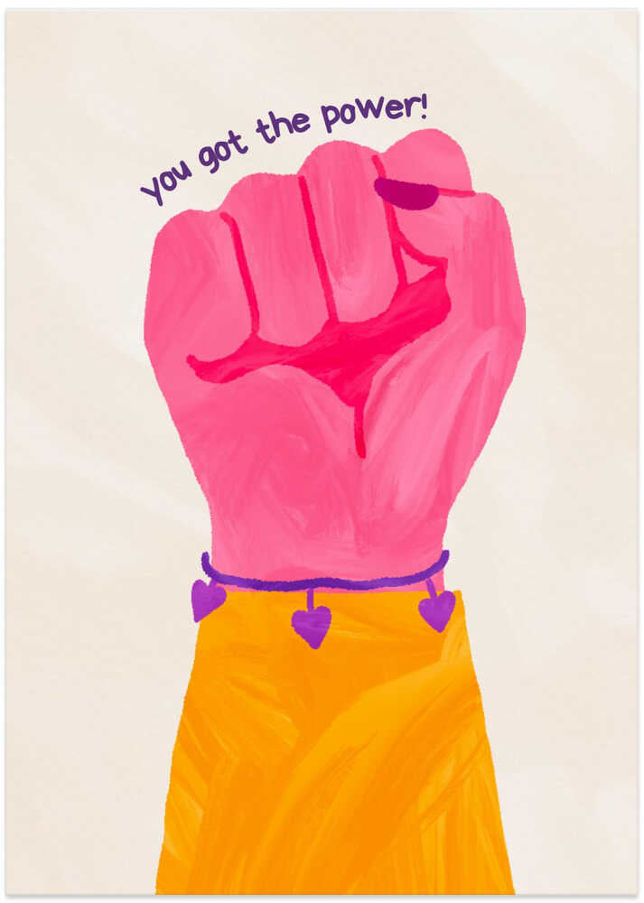 LE POING DE LA VICTOIRE - Art Print by RS LAB STUDIO