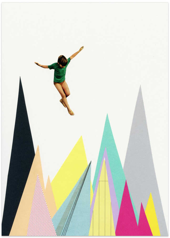 Mountain Jump - Art Print by Cassia Beck