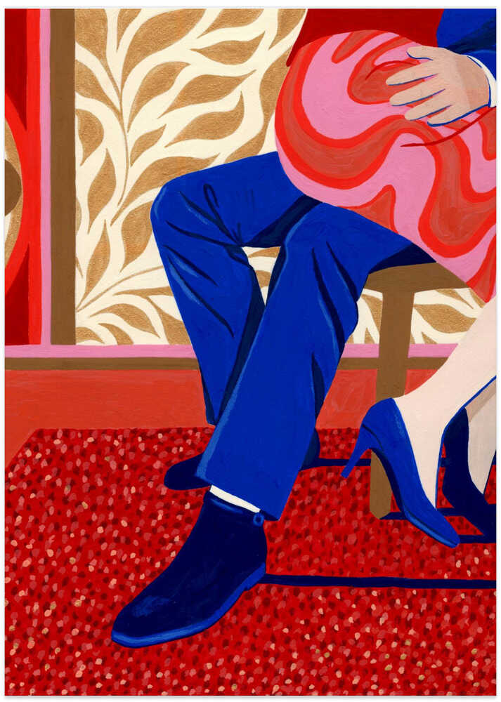 In the living room - Art Print by Julie Lesouef