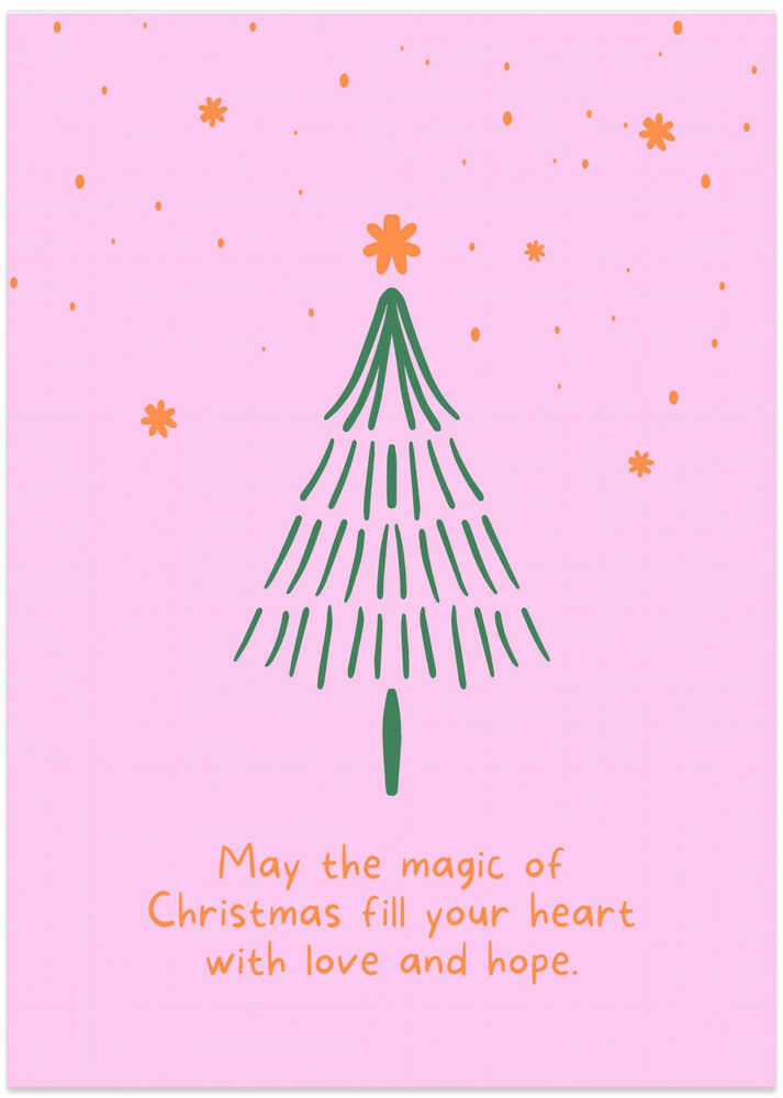 Christmas Magic Tree - Art Print by Ohkimiko