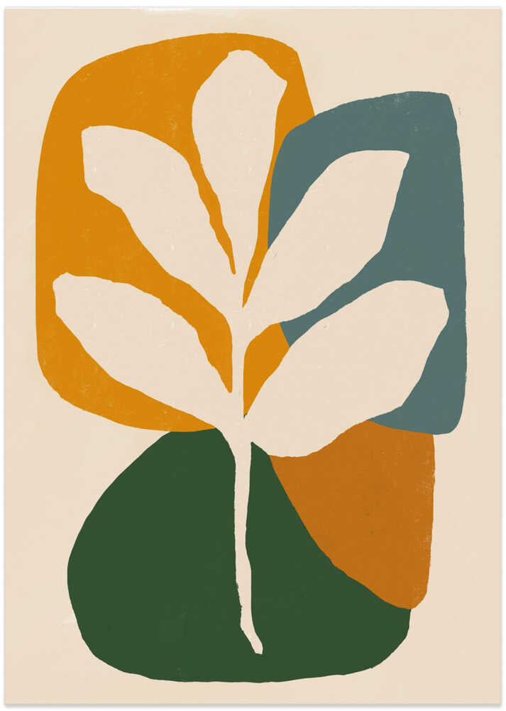 Abstract Leaf Composition - Art Print by Little Dean