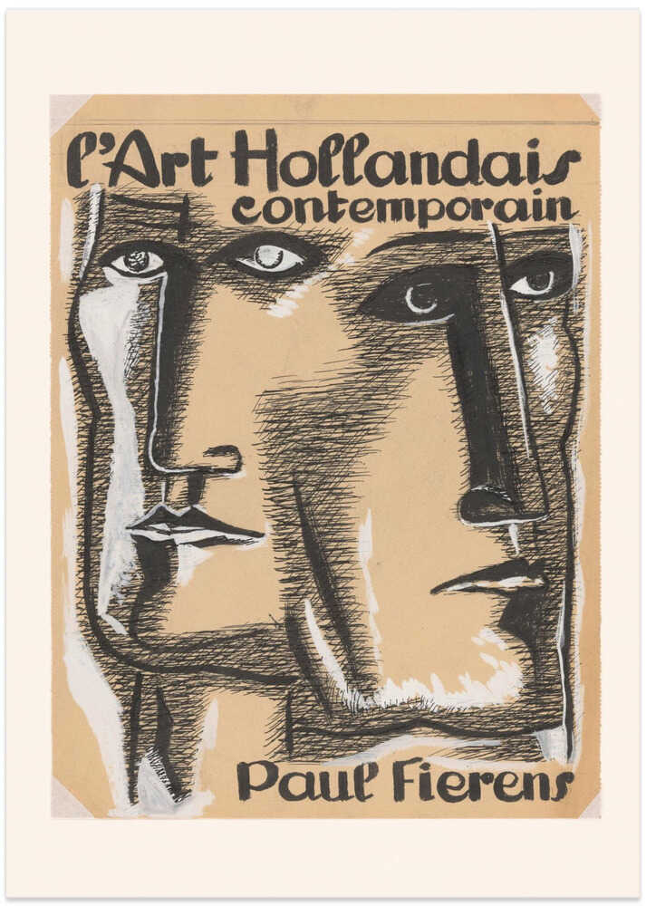 Ontwerp Boekomslag L'art Hollandais Contemporain 1933 - Art Print by Leo Gestel