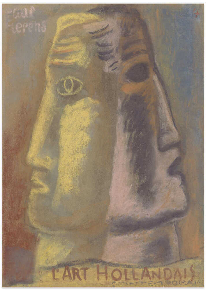 Omslag Ontwerp Voor Paul Fierens, Lart Hollandais Contemporain 1933 - Art Print by Leo Gestel