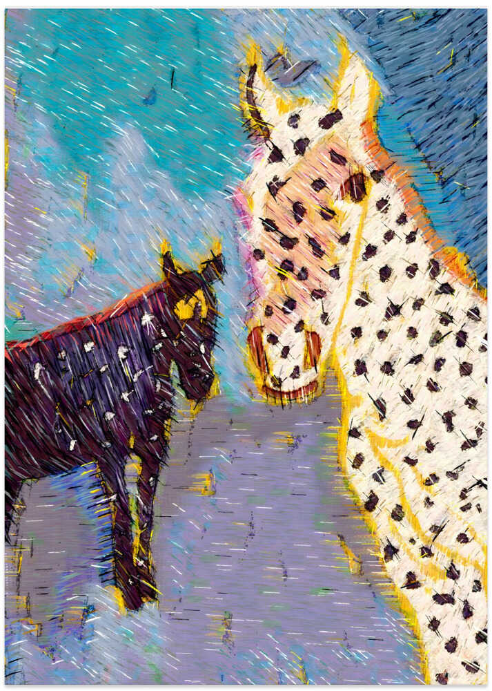 Equus || : Wild Horses - Art Print by Uma Gokhale