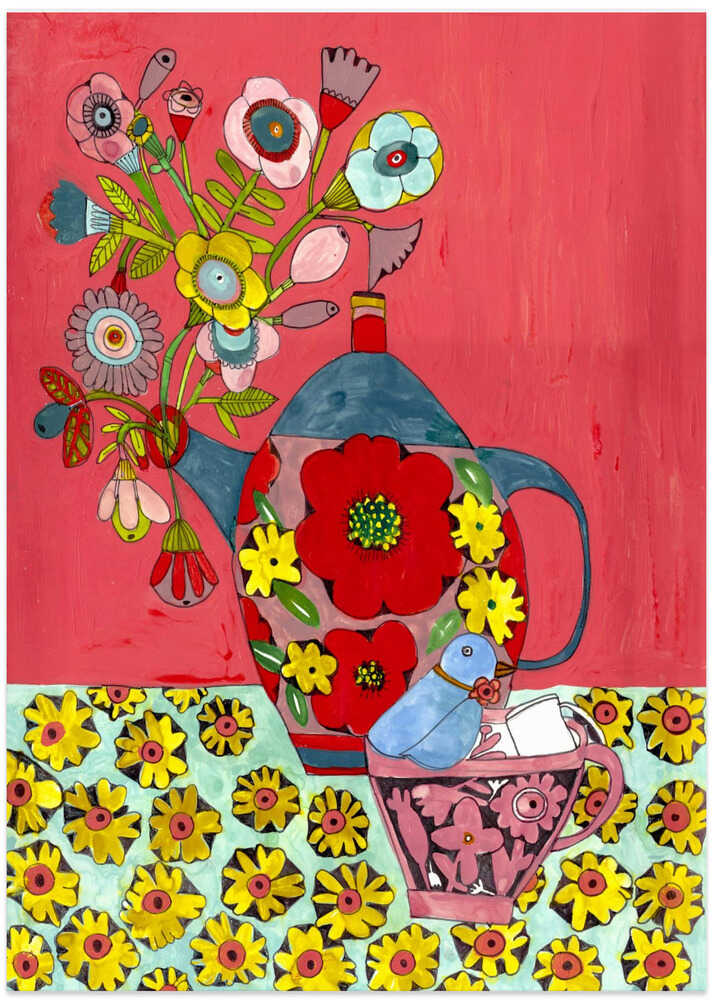 Tea for You and Me - Art Print by Sharon Nullmeyer