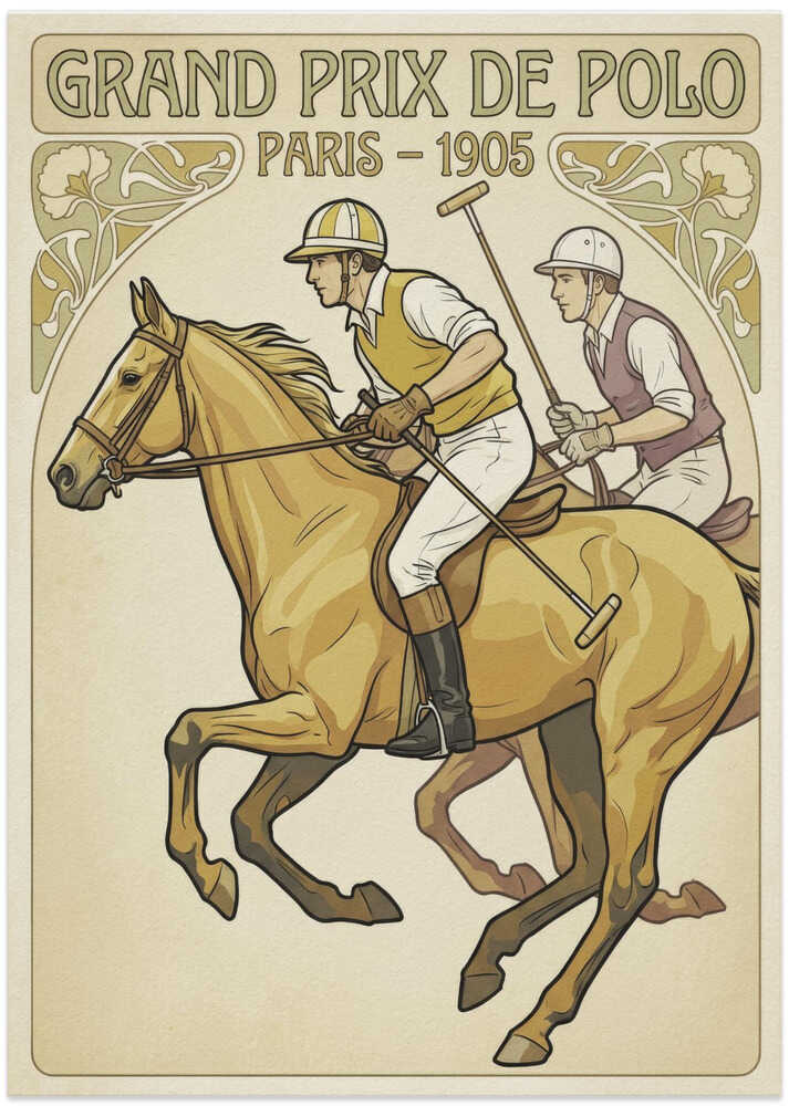 Grand Prix De Polo - Art Print by Andreas Magnusson