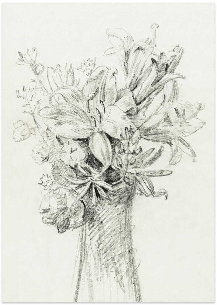 Flowers In a Vase - Art Print by Jean Bernard