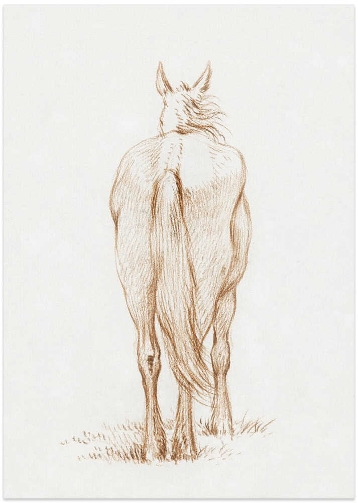 Standing Horse (1815) By Jean Bernard - Art Print by Jean Bernard