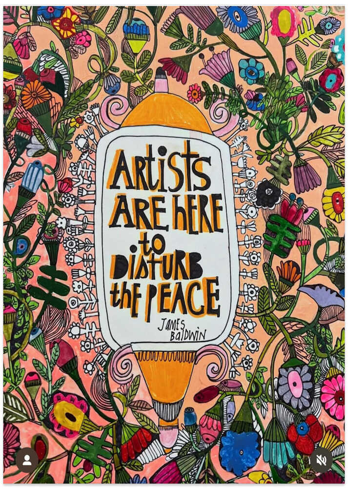 Disturb the peace - Art Print by Sharon Nullmeyer