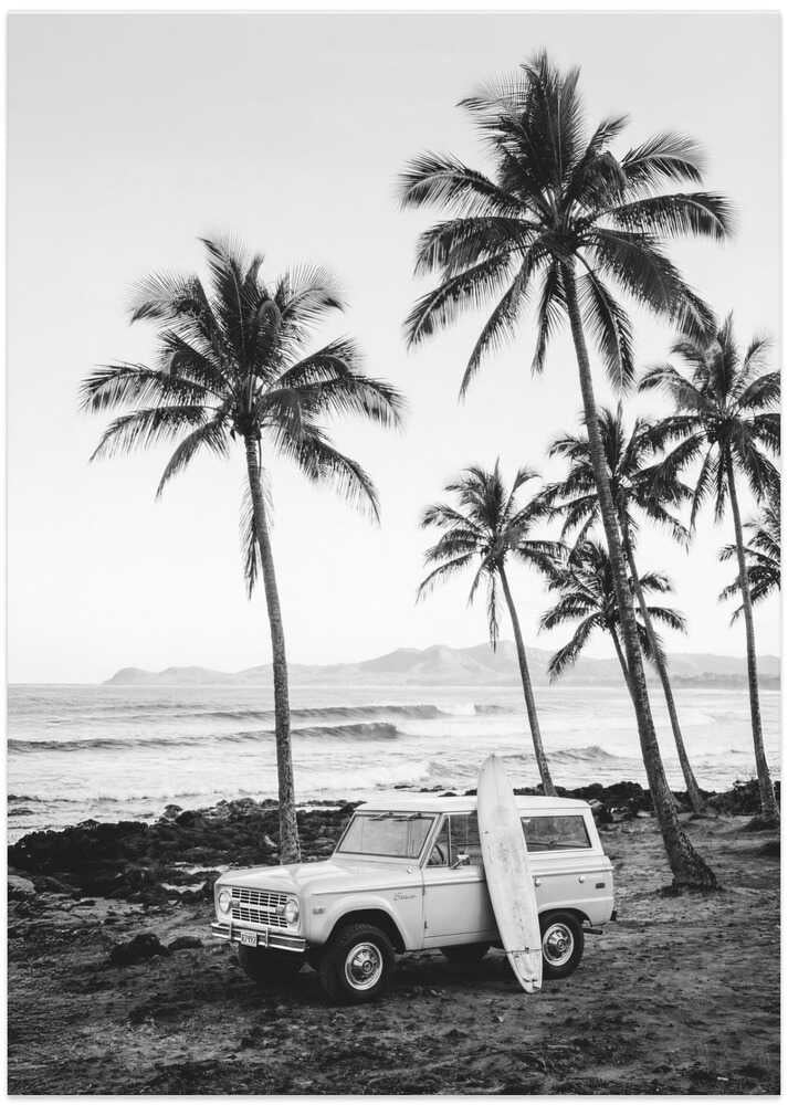 At the Beachbw - Art Print by Kathrin Pienaar