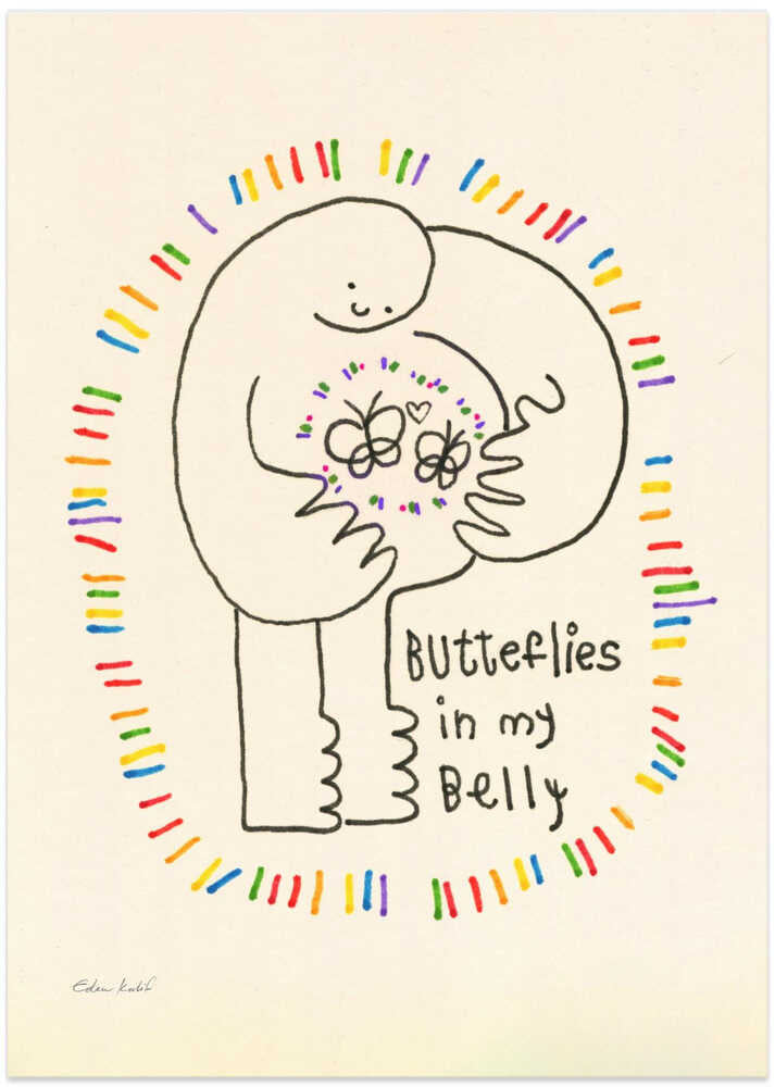 Butterflies - Art Print by EDEN KALIF