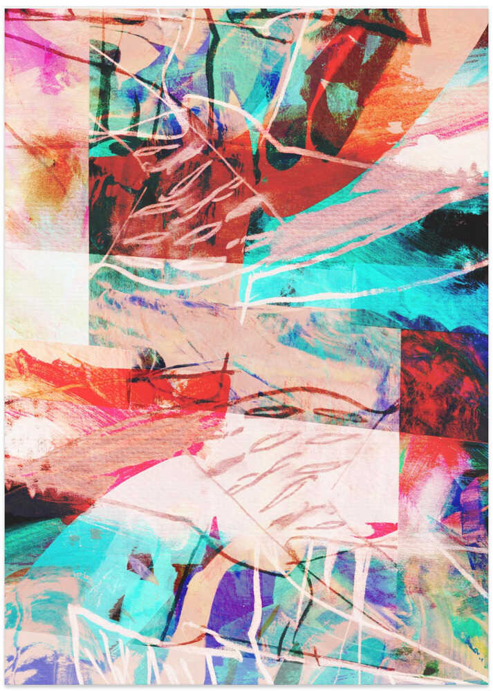 Dynamic Color Abstraction - Art Print by Simona Gocan
