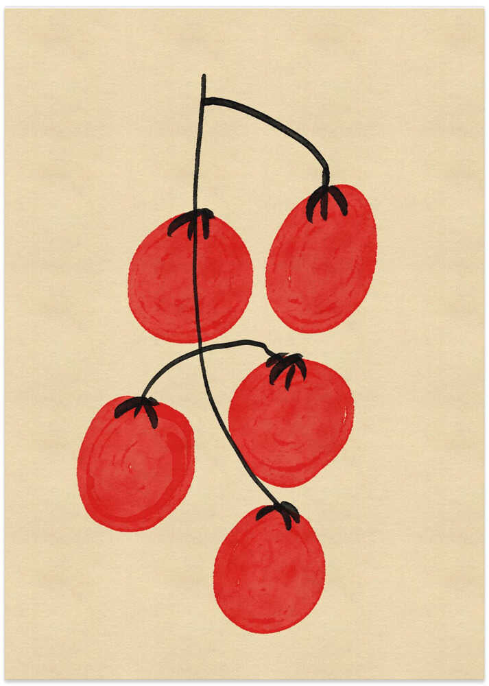 Fresh Red Tomatoes - Art Print by Nicholas
