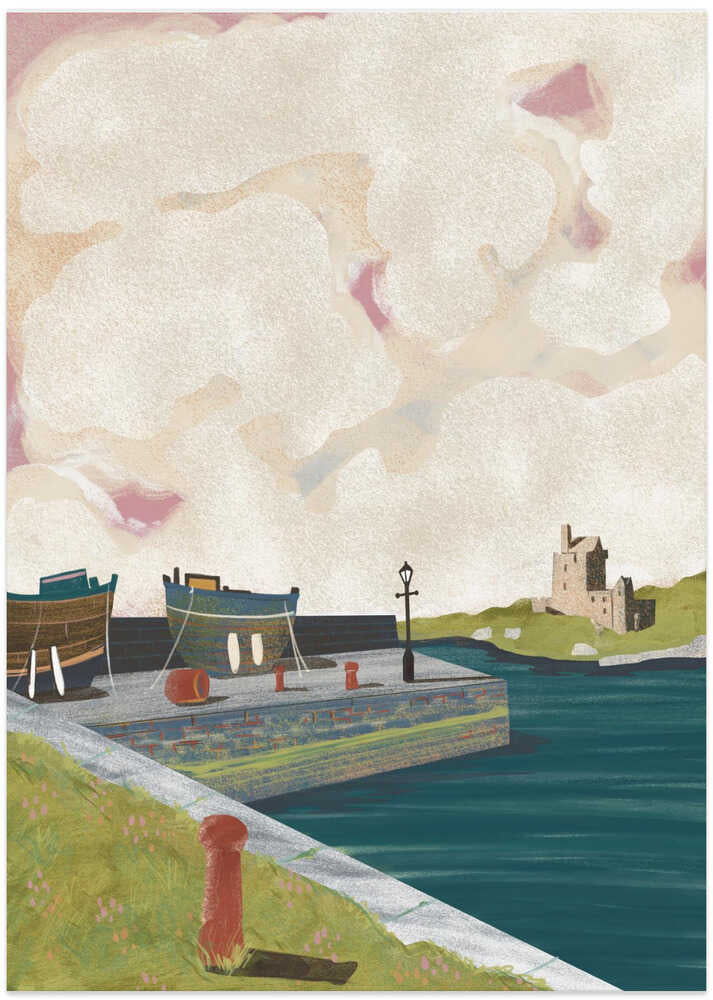 Historic Castle Harbor - Art Print by Charlotte Trudgett