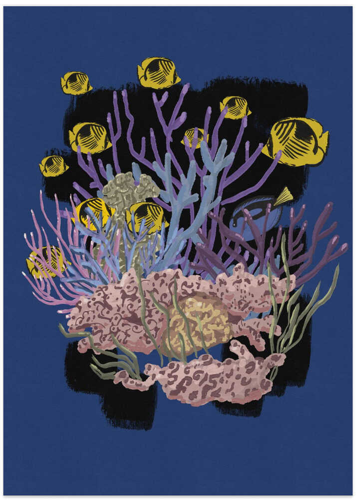 Vibrant Reef Fish - Art Print by Nicholas
