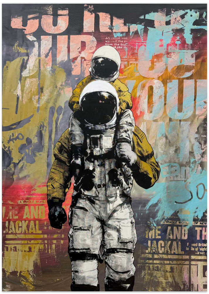 Urban Astronaut Adventures - Art Print by Микола Курилюк