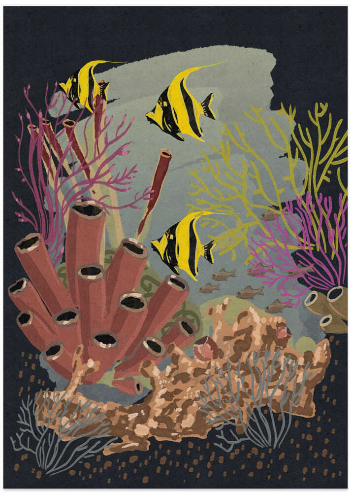 Tropical Reef Life - Art Print by Nicholas