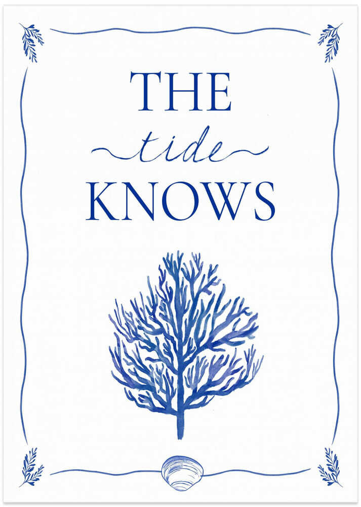 The Tide Knows Coral - Art Print by Donaugh Austin