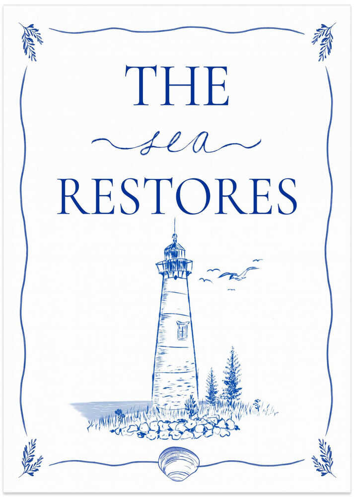 Sea Restores Lighthouse - Art Print by Donaugh Austin