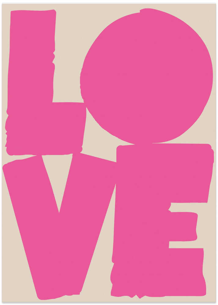 Bold Pink Love - Art Print by Melloi Art Prints