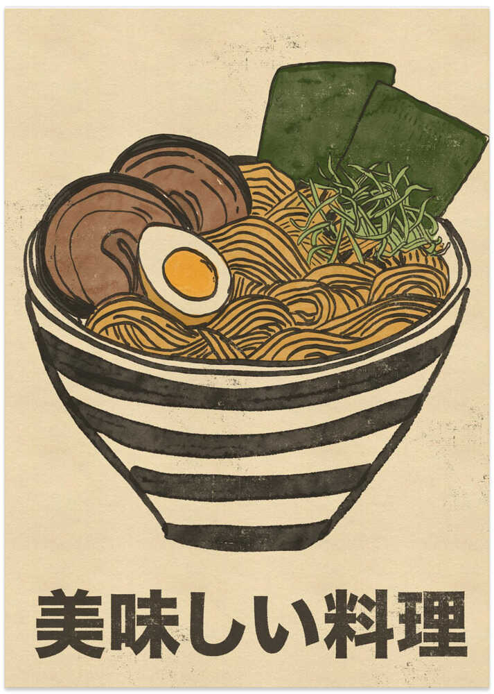 Delicious Japanese Cuisine - Art Print by Nicholas
