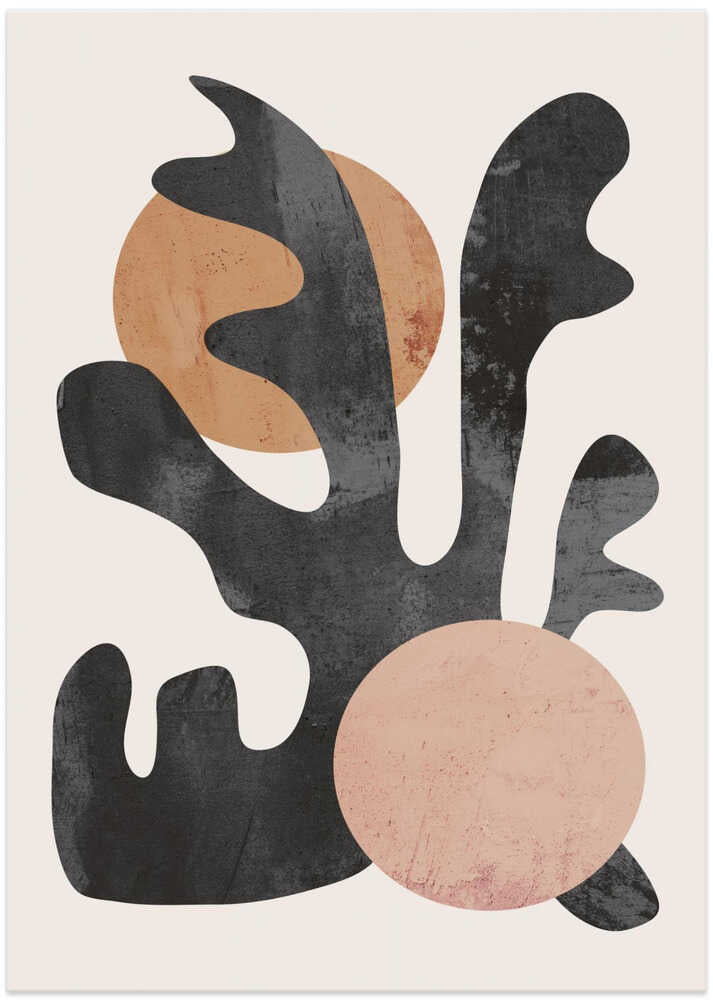 Muted Organic Forms - Art Print by Melloi Art Prints
