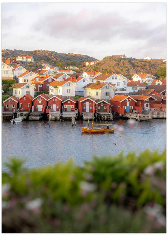Nordic Coastal Village - Art Print by Julien Pröpper