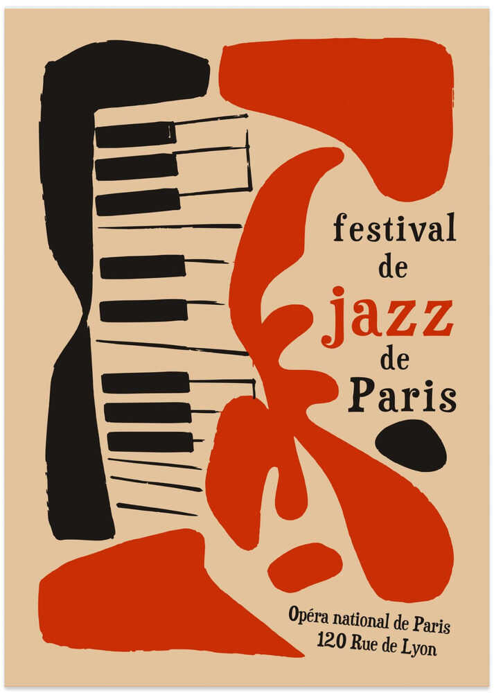 Paris Jazz Festival - Art Print by Patryk Krygowski