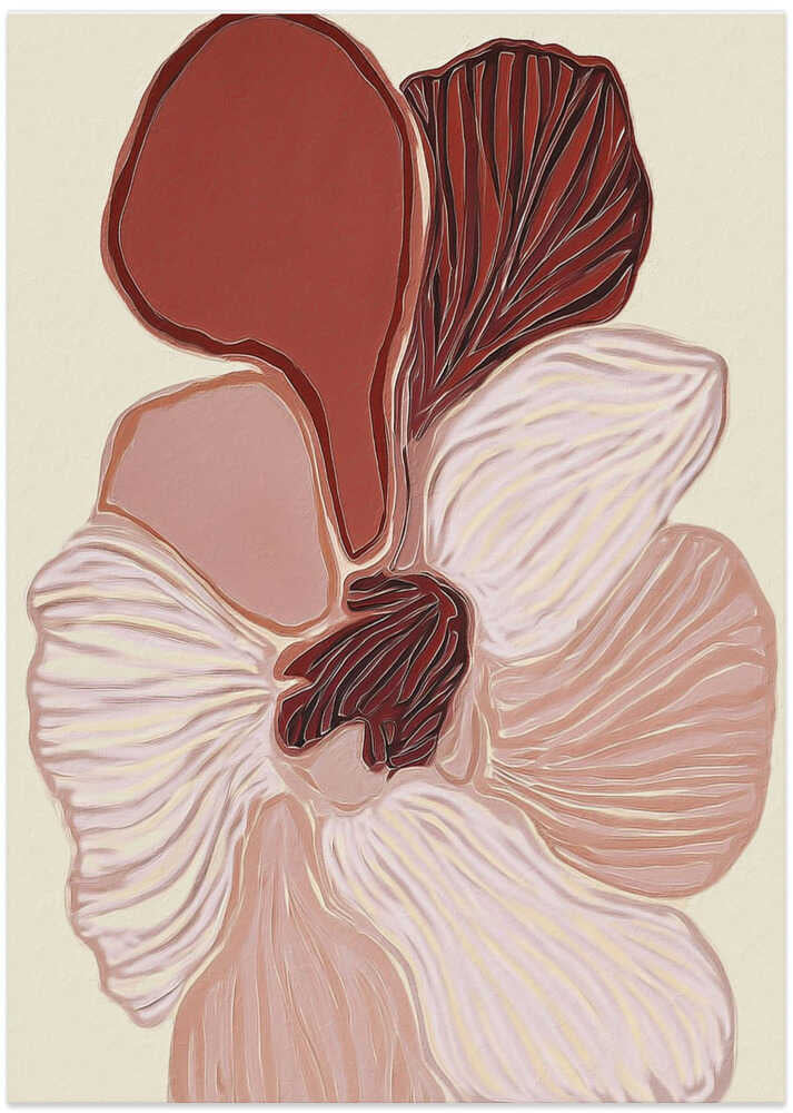 Organic Red Petals - Art Print by Alma