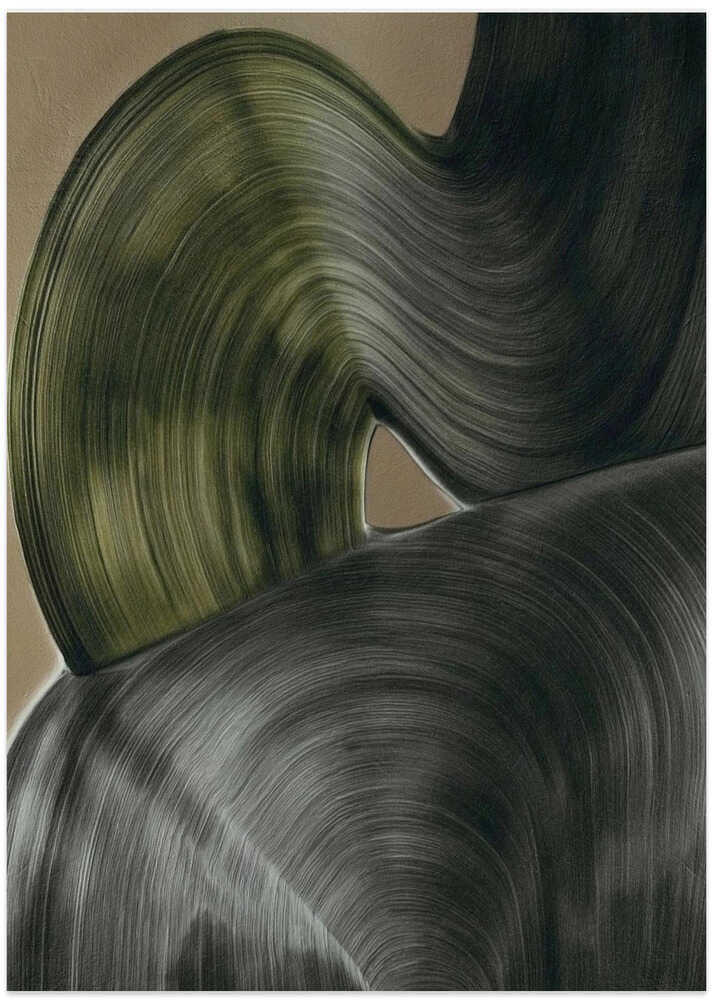 Abstract Flowing Lines - Art Print by Alma