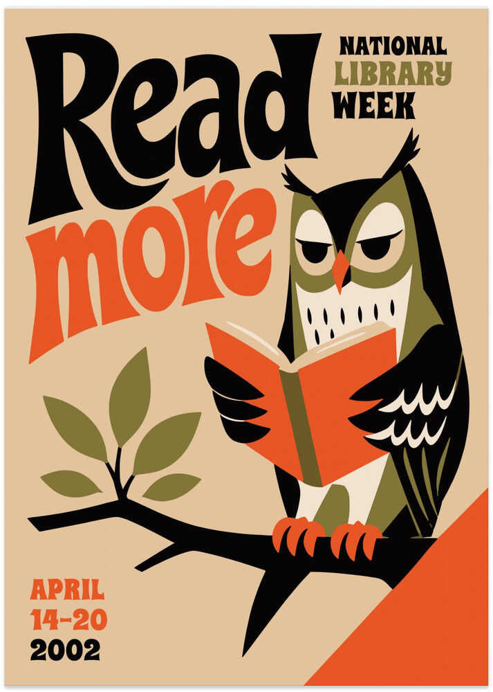 Wise Owl Reading - Art Print by Patryk Krygowski