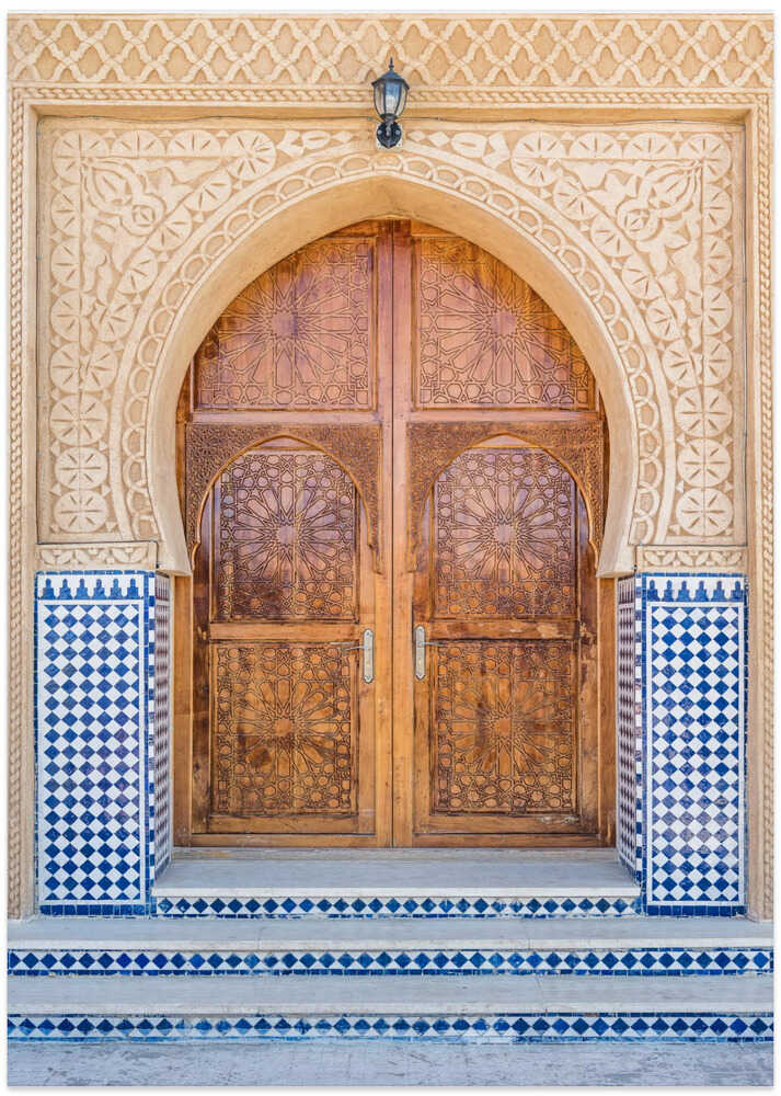 Traditional Moroccan Door - Art Print by Photolovers