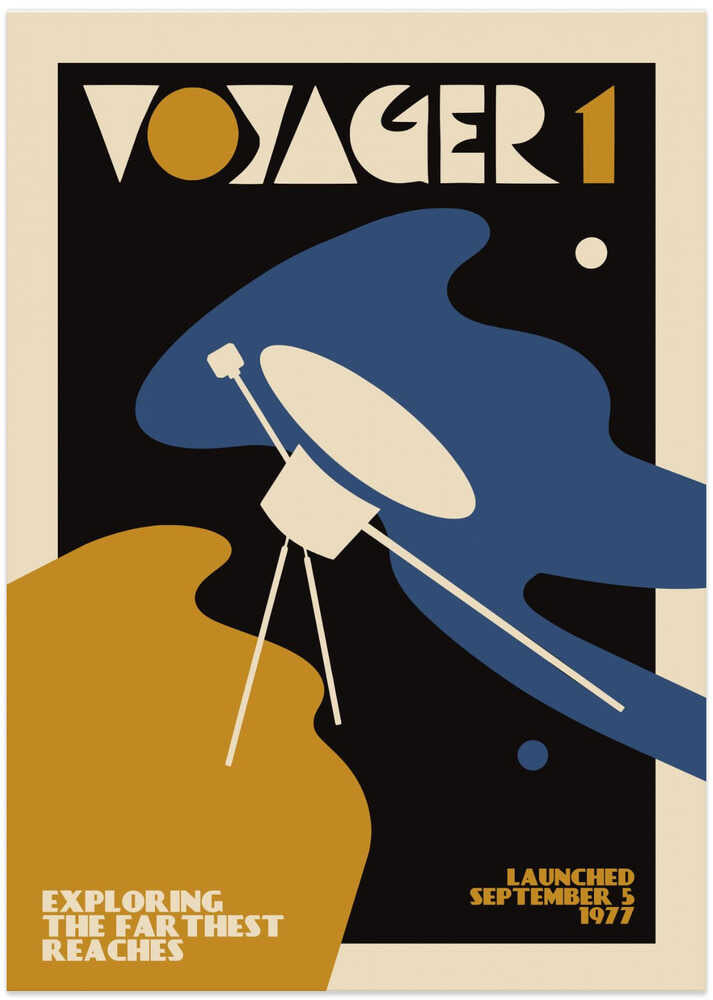Retro Cosmic Exploration - Art Print by Patryk Krygowski