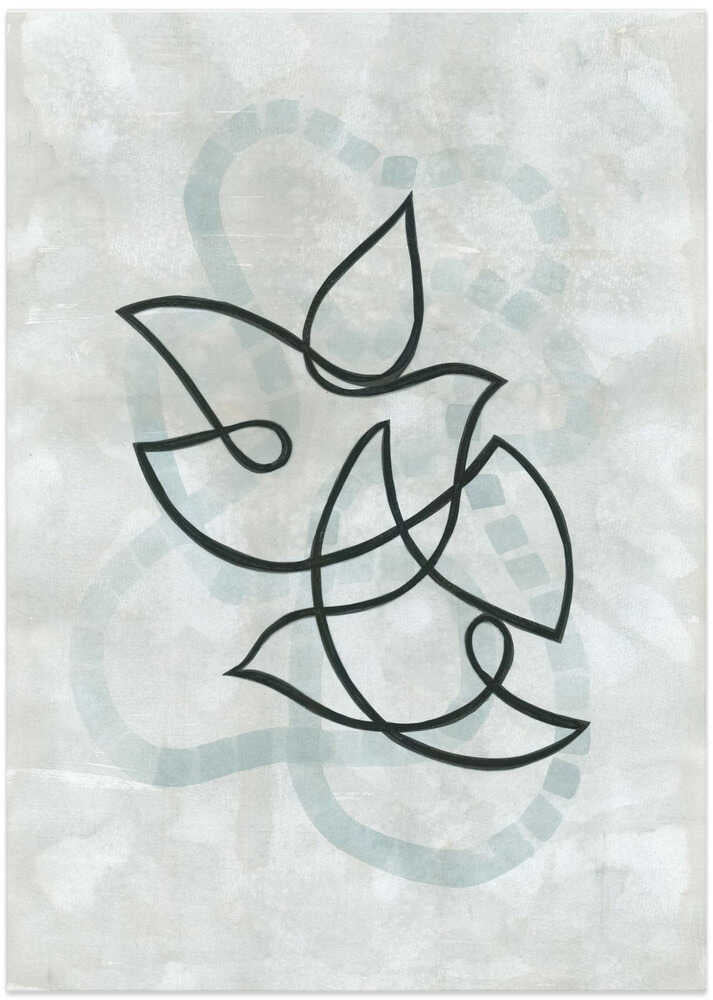 Harmonious Dove Lines - Art Print by Isabelle Brent