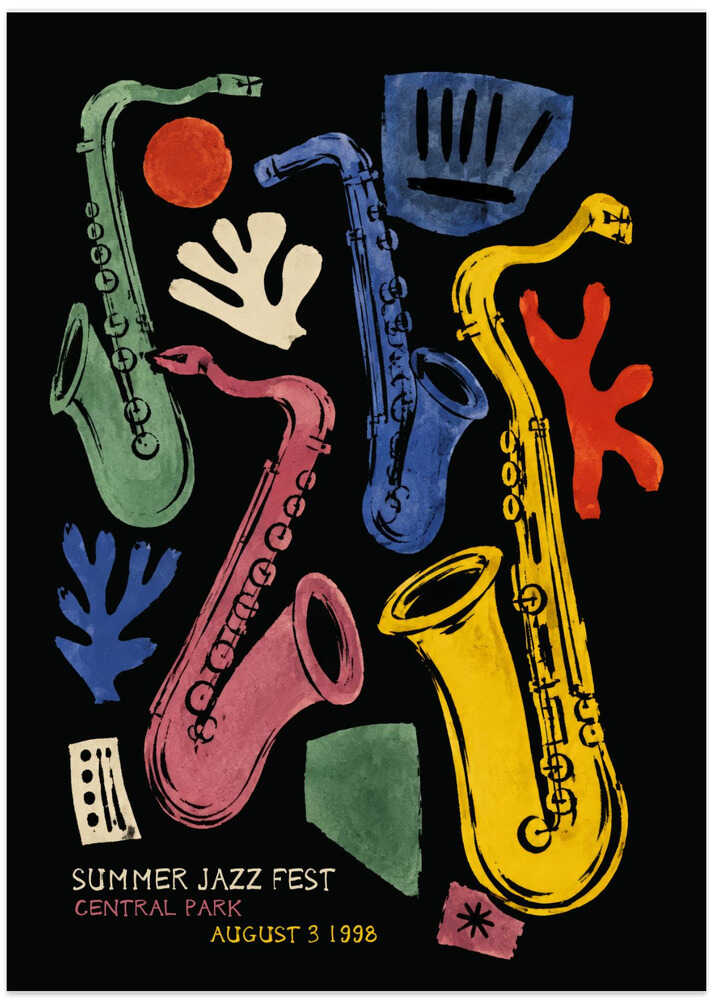 Colorful Summer Jazz Fest - Art Print by Patryk Krygowski