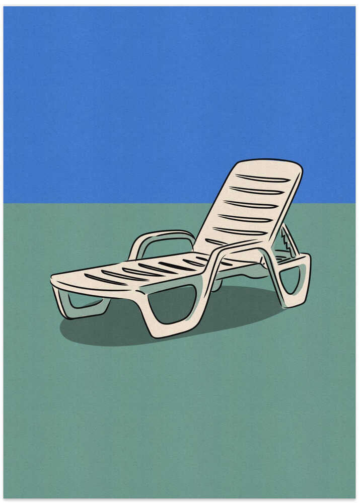 Relaxing Lounge Chair - Art Print by Nicholas