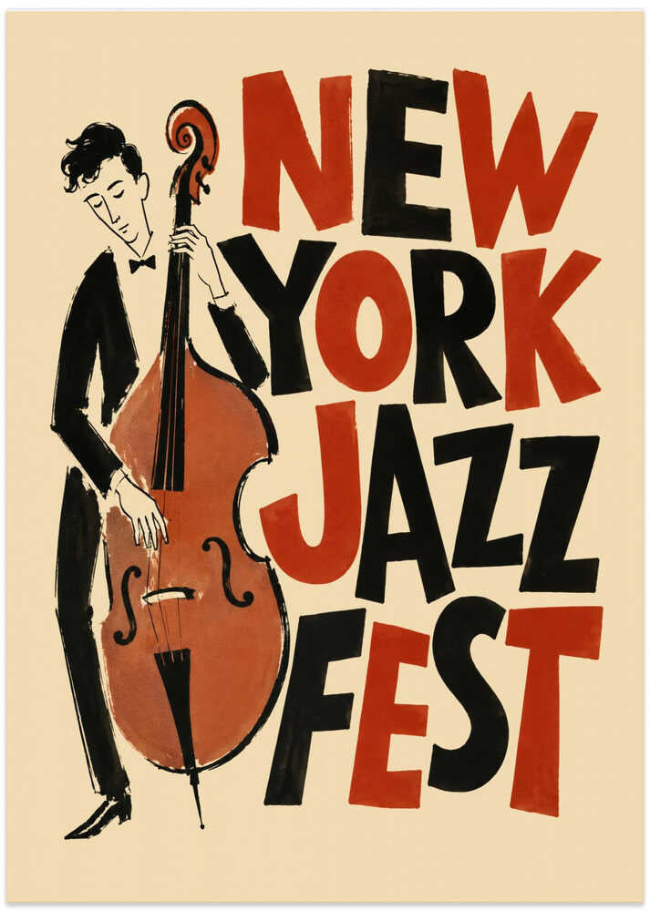 New York Jazz Fest - Art Print by Patryk Krygowski