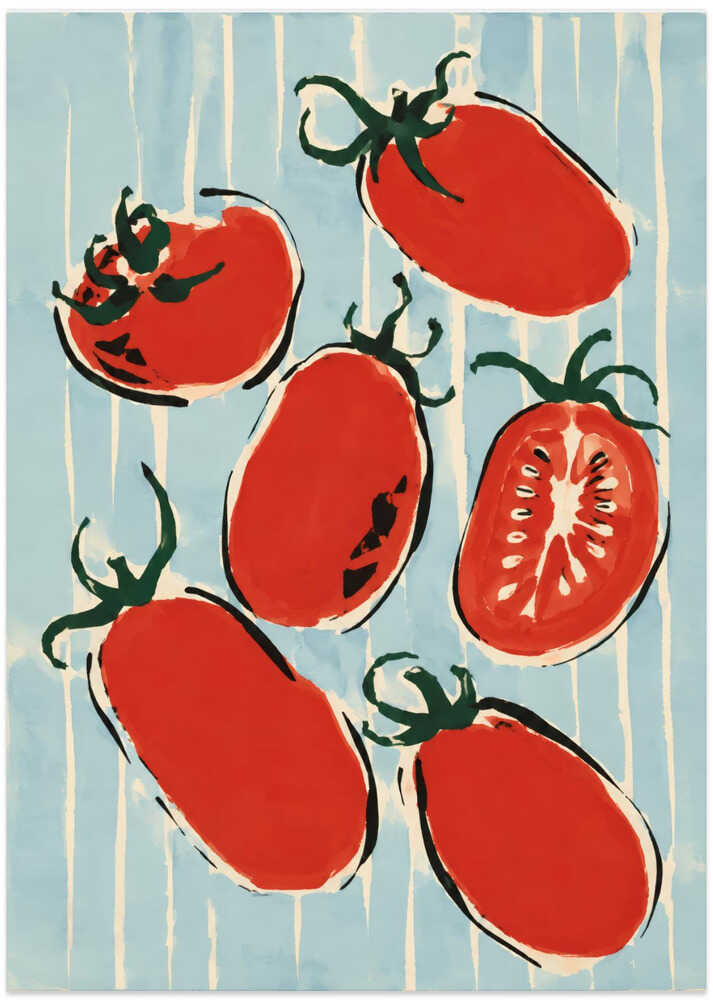 Vibrant Red Tomatoes - Art Print by Patryk Krygowski