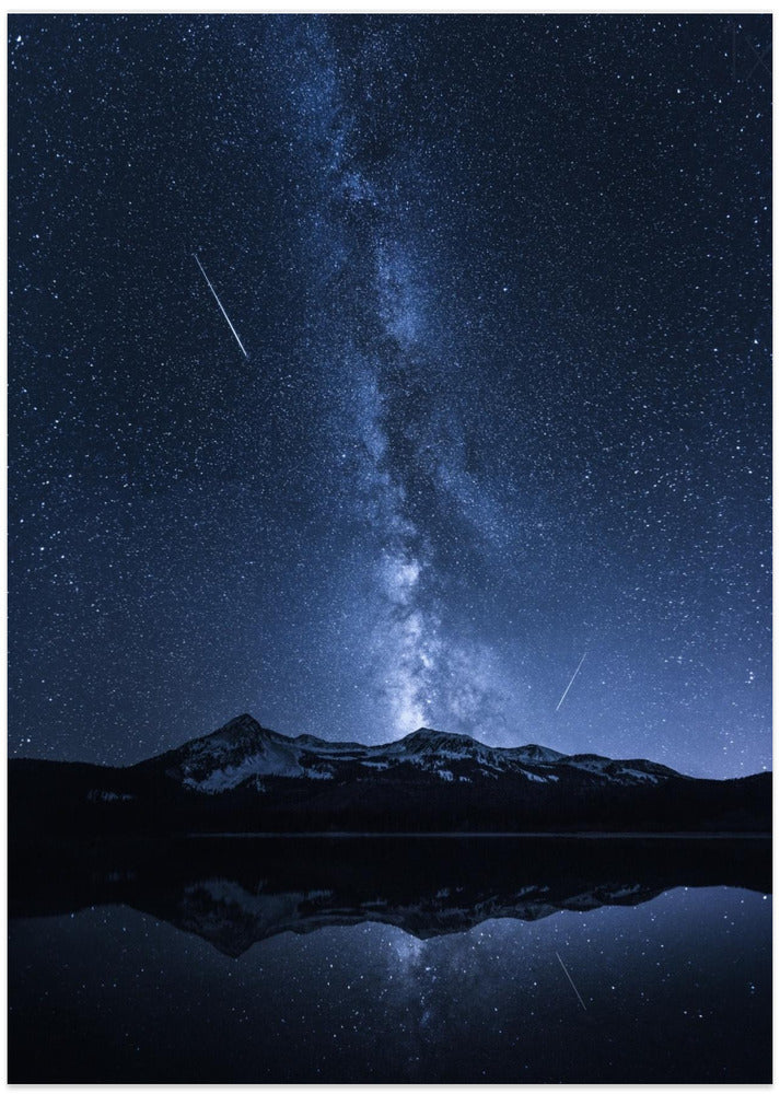 Galaxies Reflection - Art Print by Toby Harriman
