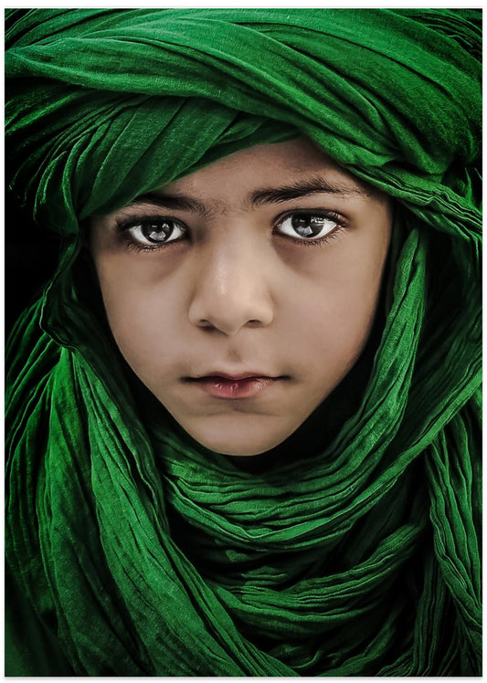 Green Boy - Art Print by Saeed Dhahi