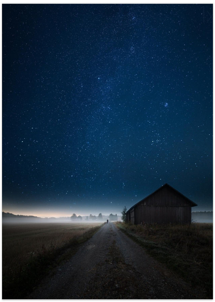 I walk alone - Art Print by Mika Suutari