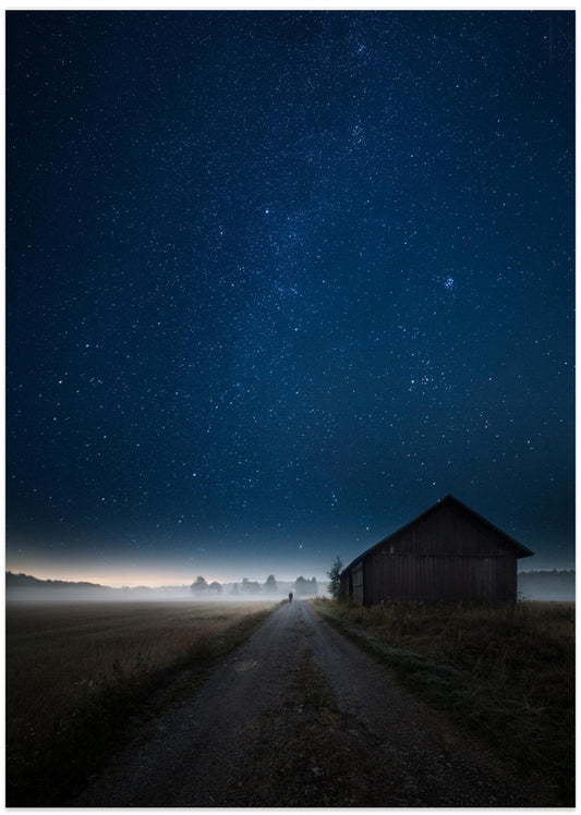 I walk alone - Art Print by Mika Suutari