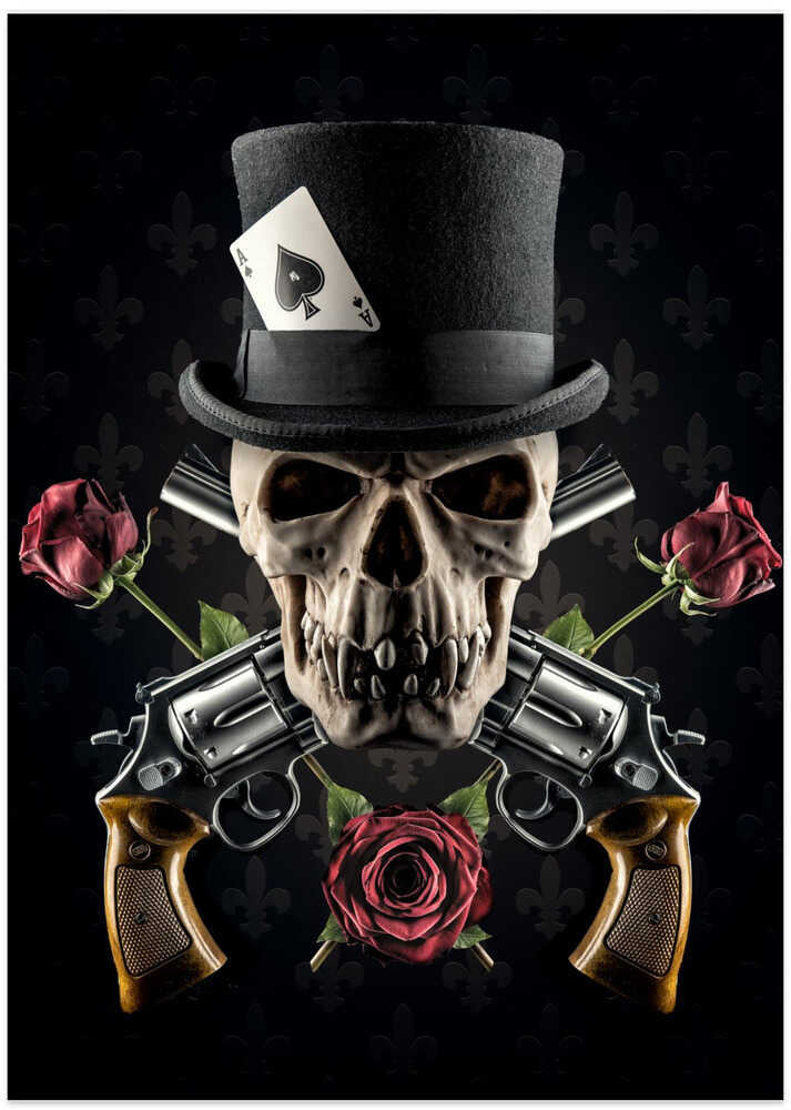 Guns and Roses - Art Print by Petri Damstén