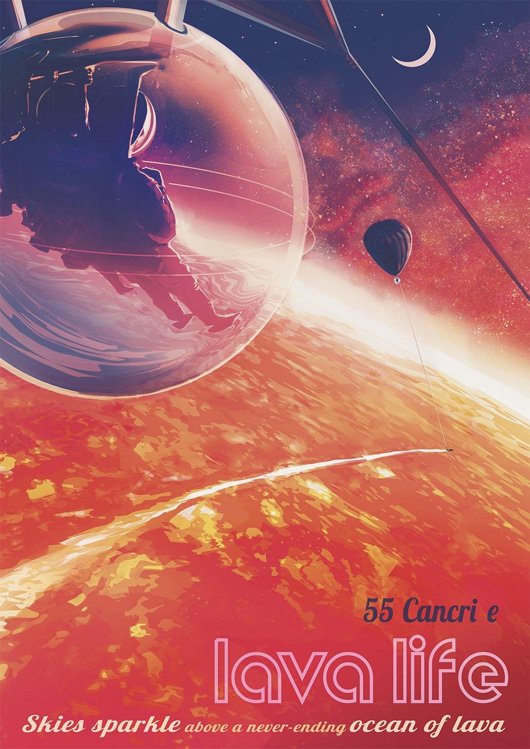 55 CANCRI E POSTER: NASA JPL Space Print - Pimlico Prints
